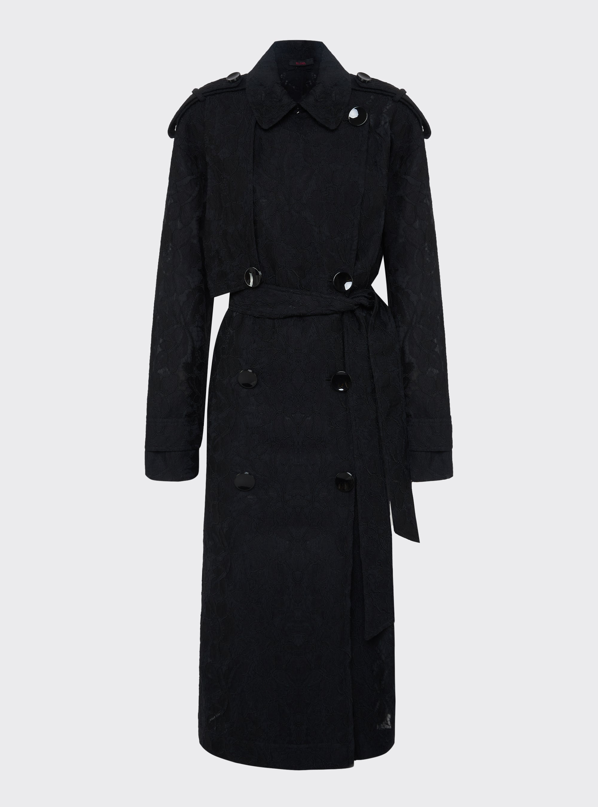 Oversized double-breasted trench coat