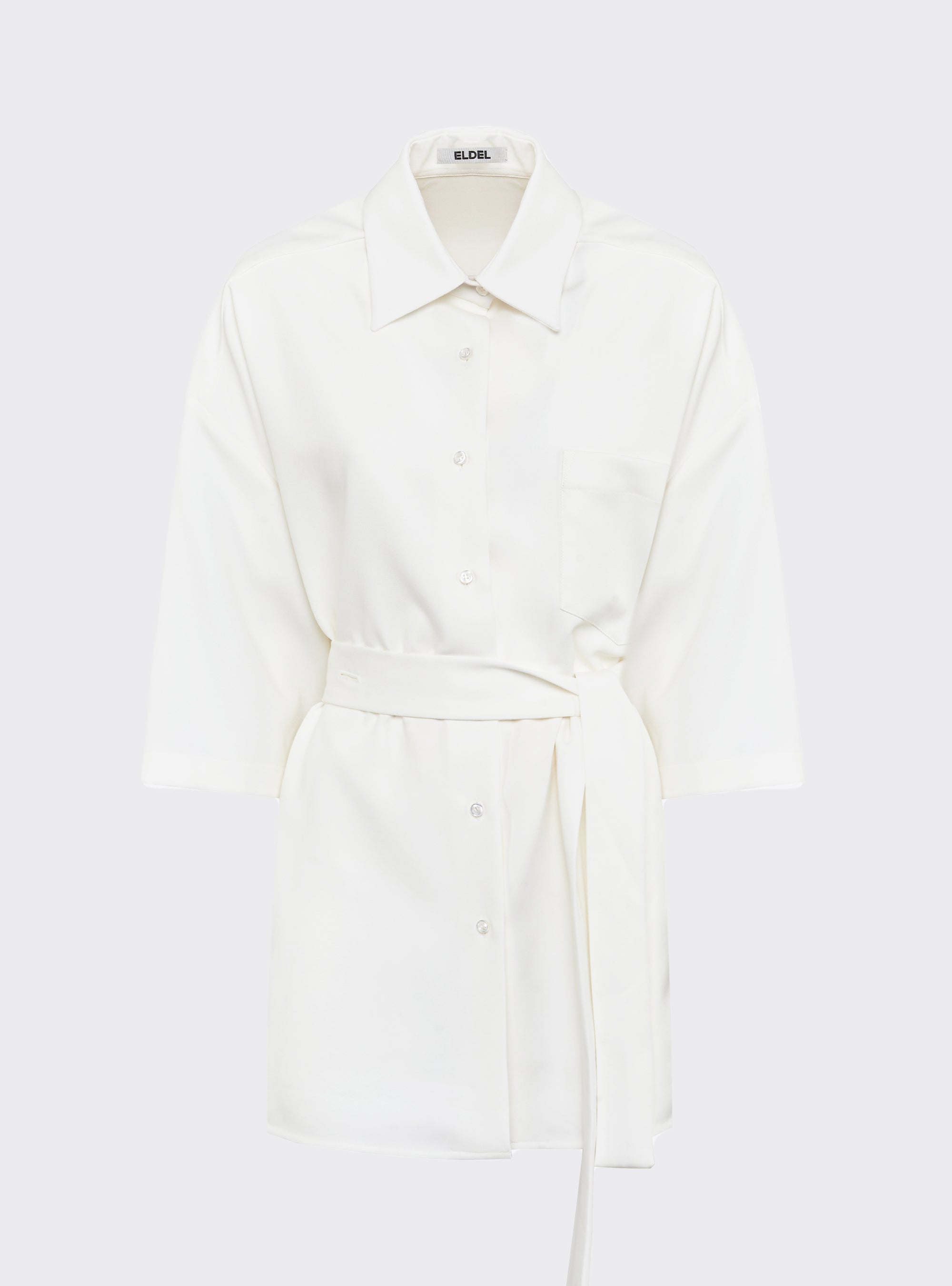 Oversized short-sleeved shirt