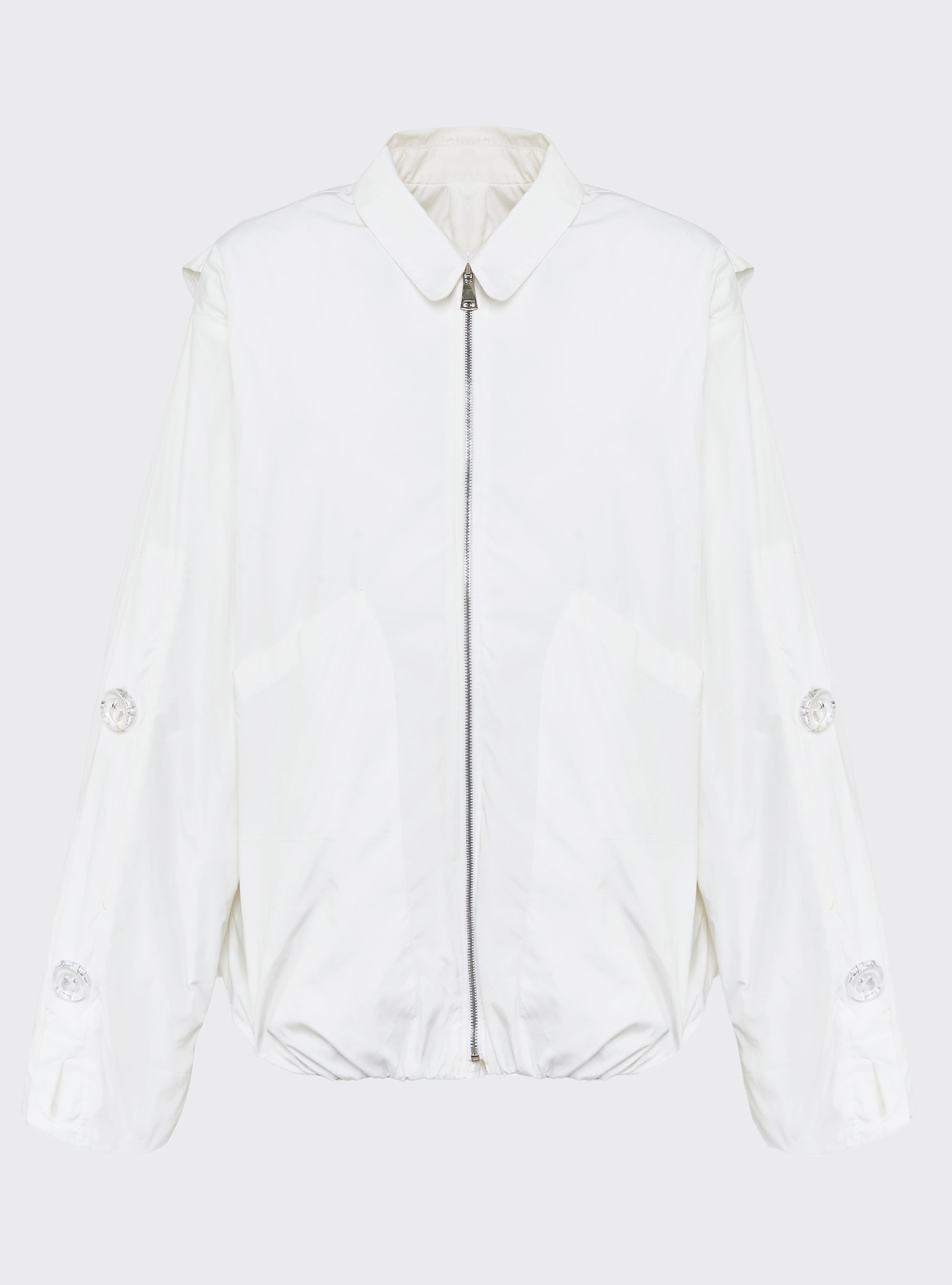 Relaxed oversized bomber jacket