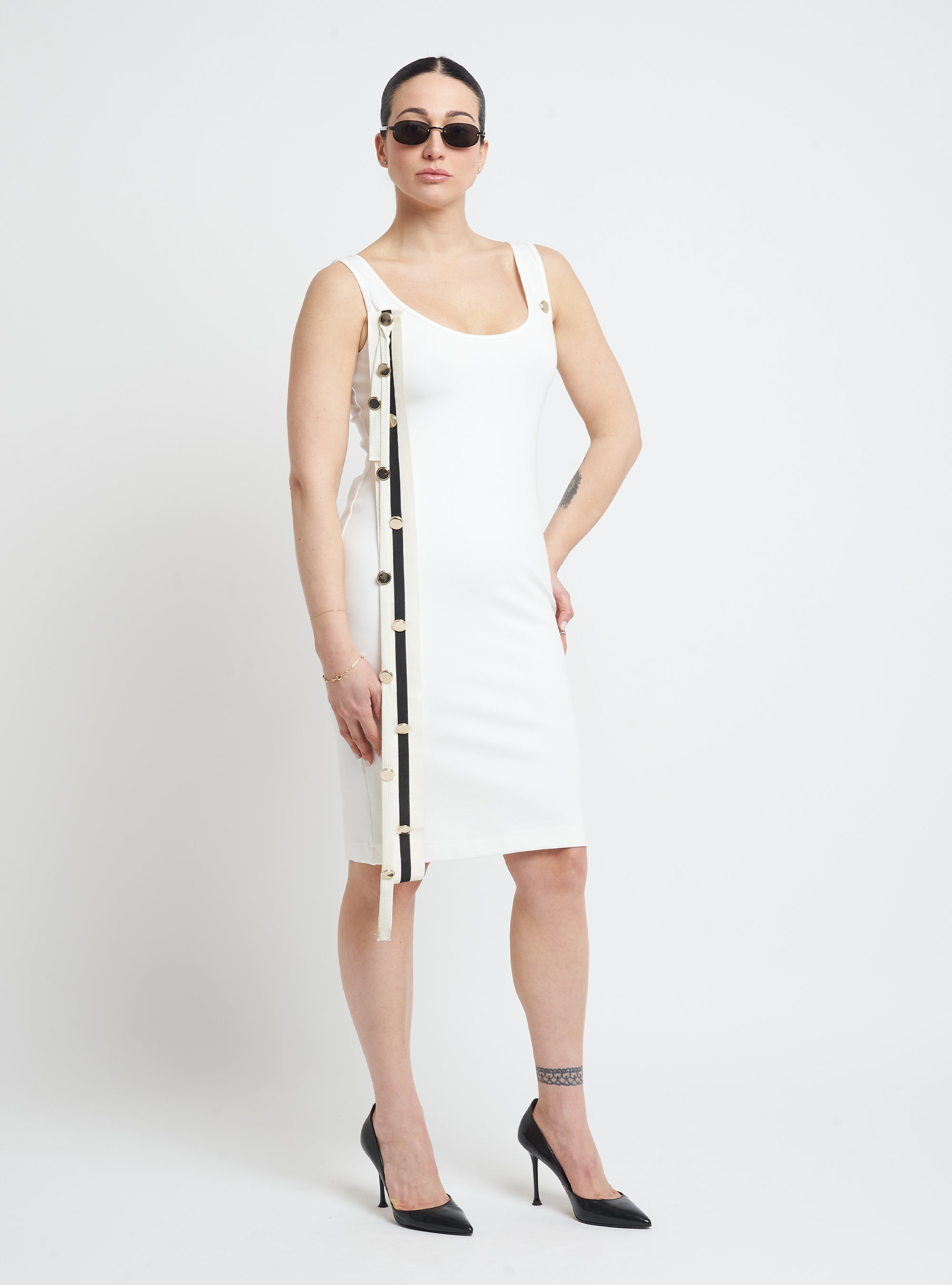 Knitted midi tank dress