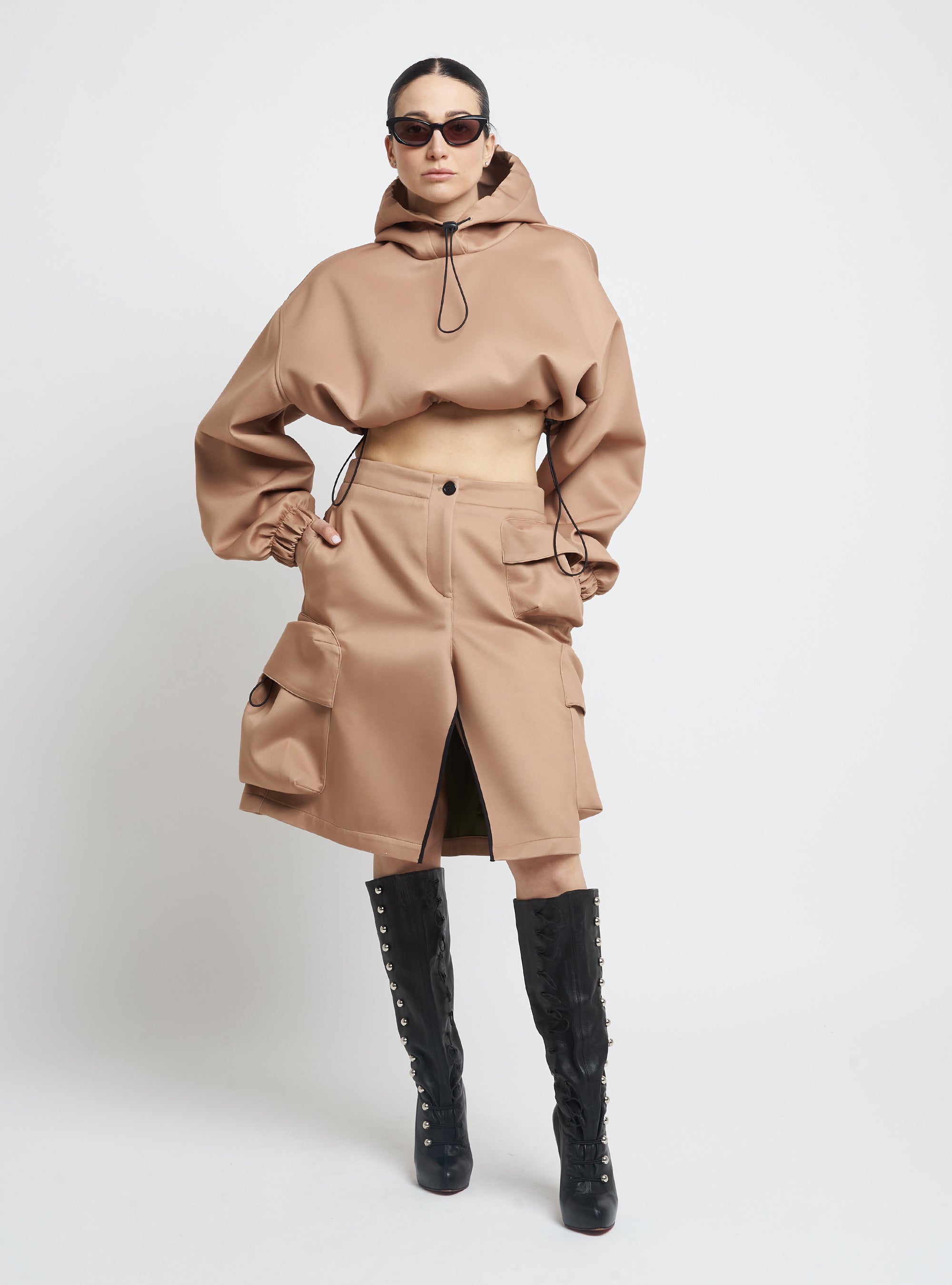 Oversized cargo skirt