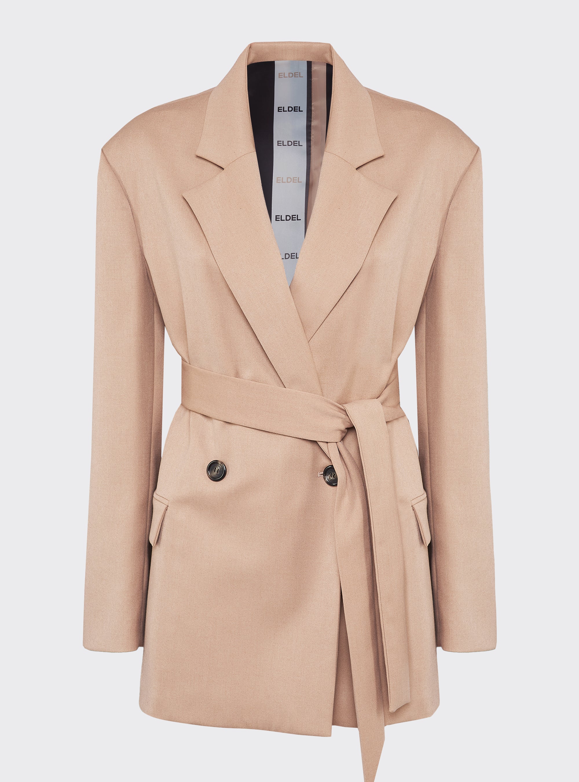 Double-breasted oversized jacket