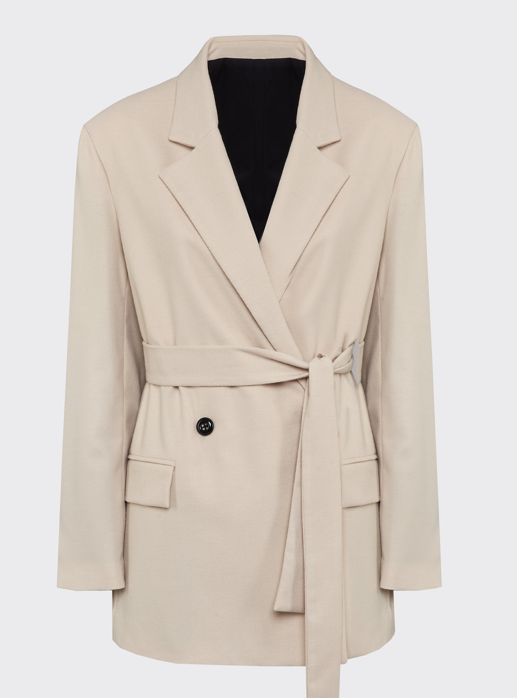 Double-breasted oversized jacket