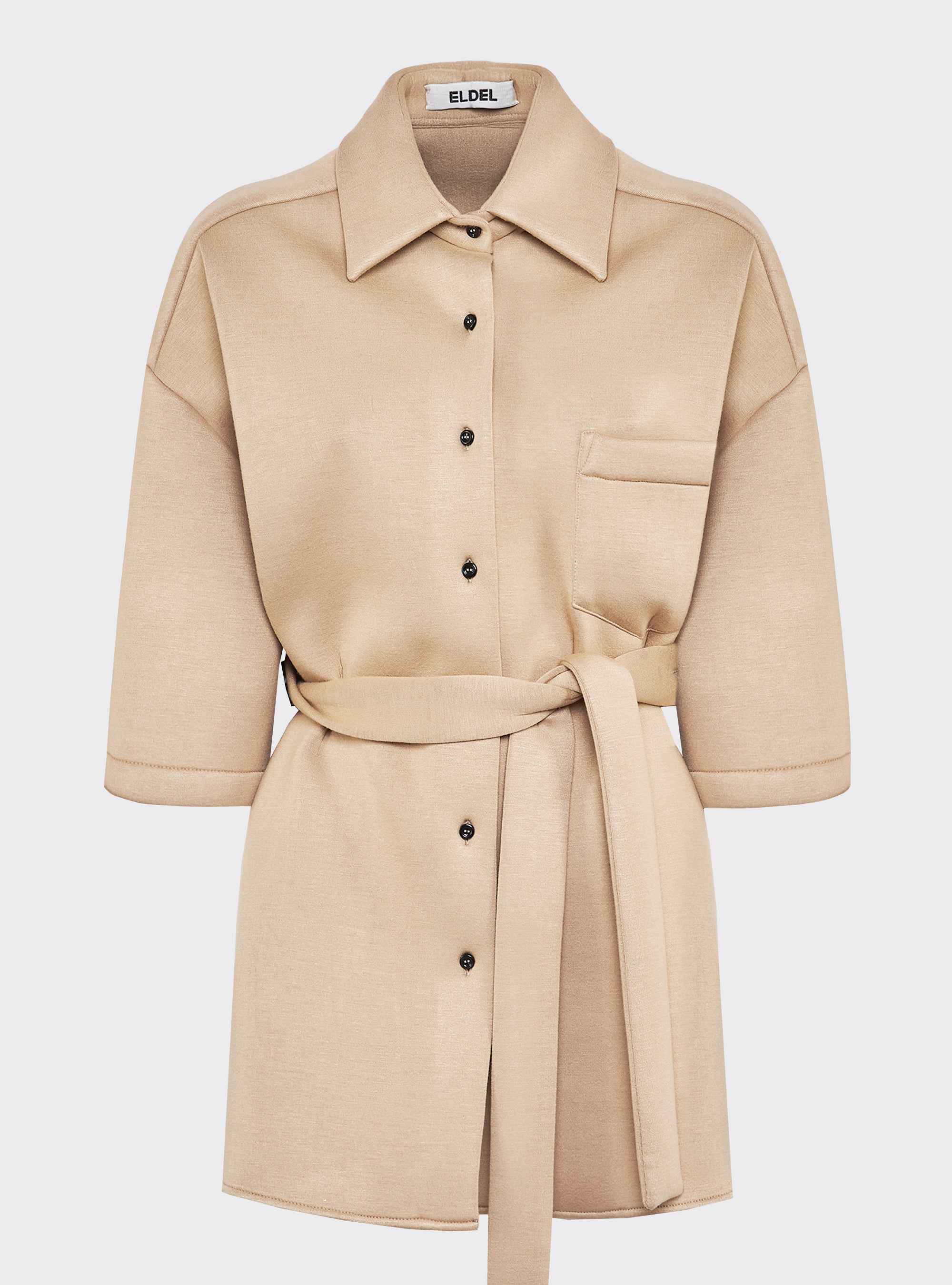 Oversized short-sleeved shirt