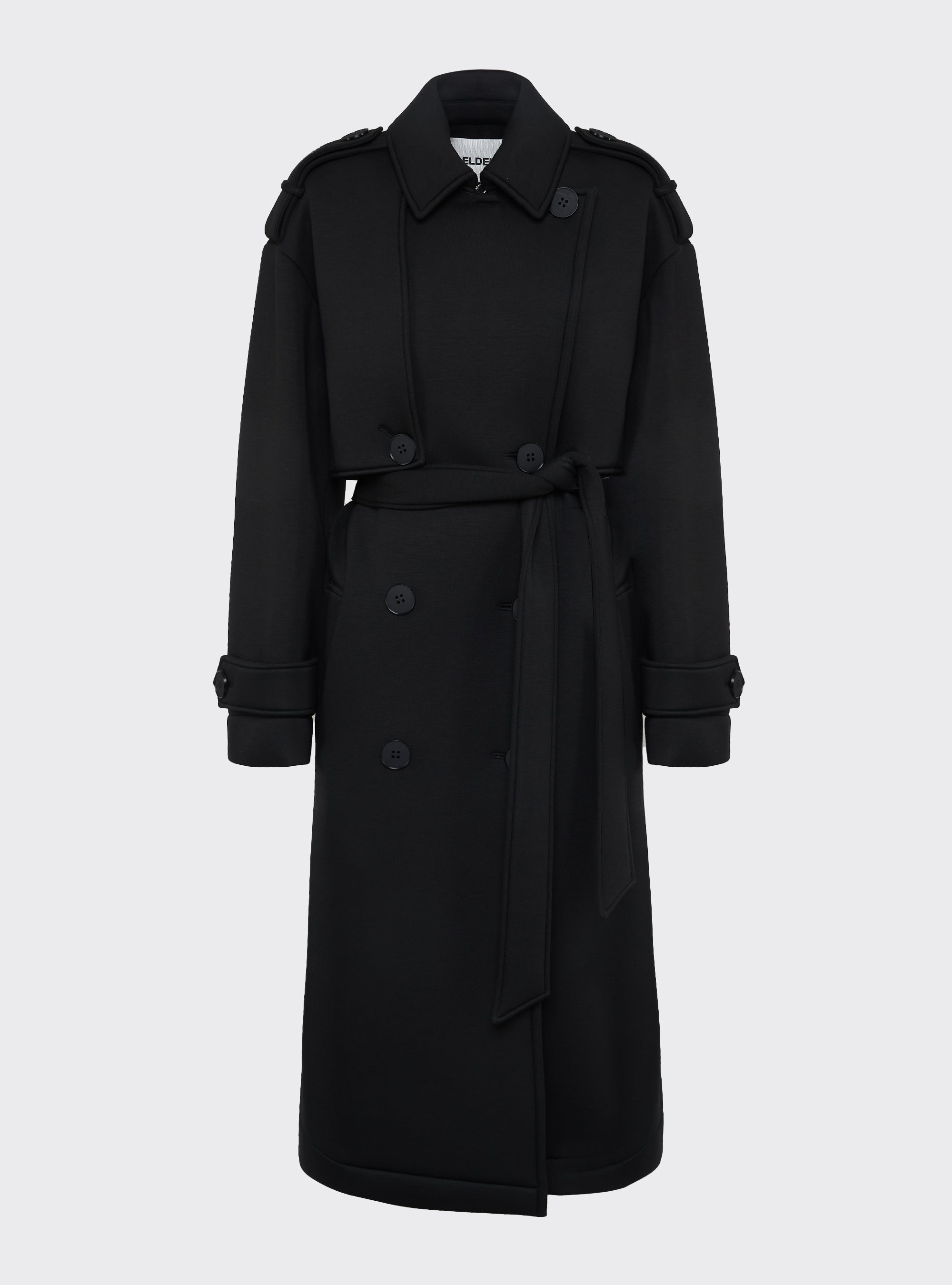 Oversized double-breasted trench coat