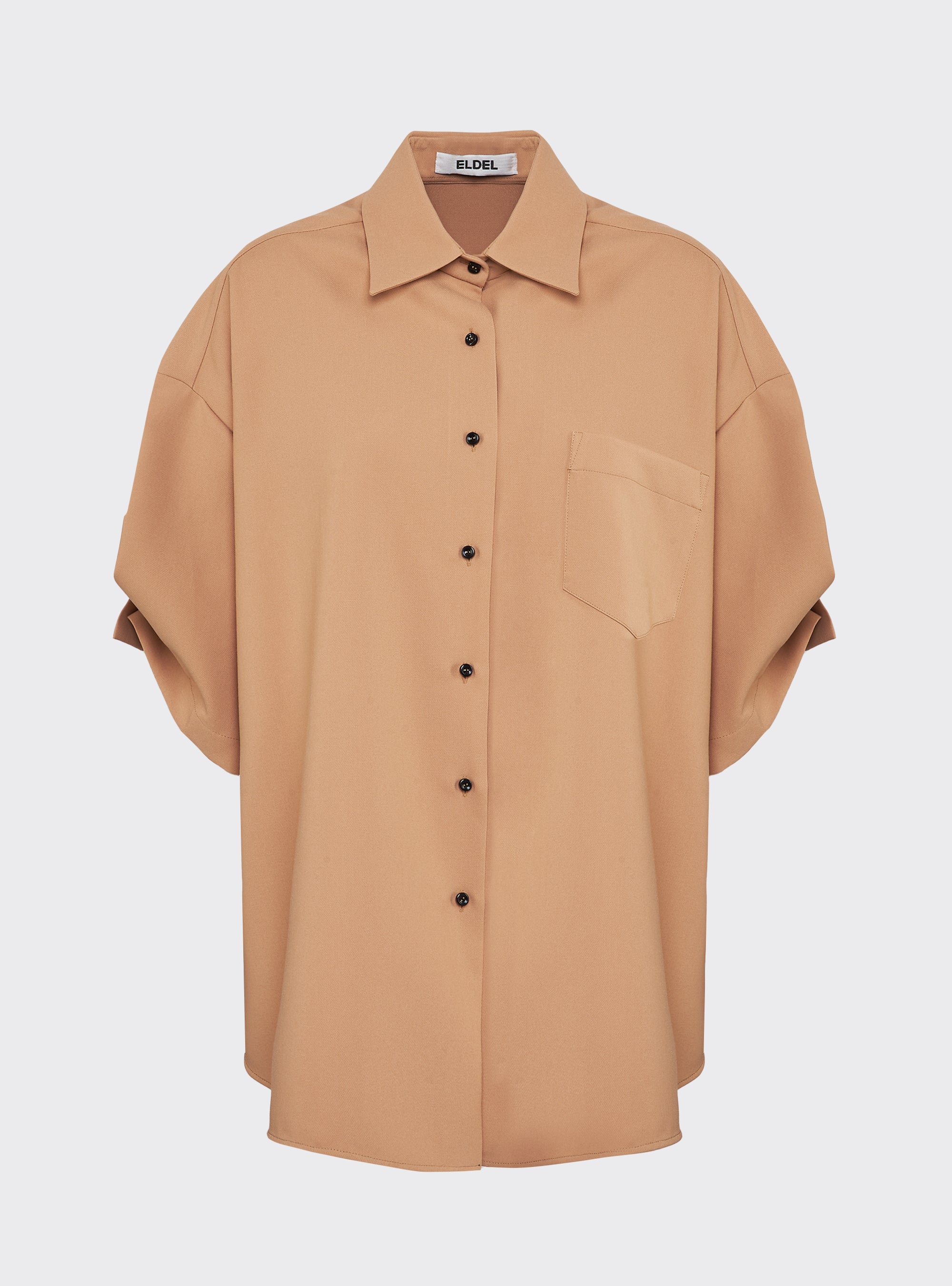 Oversized short-sleeved shirt