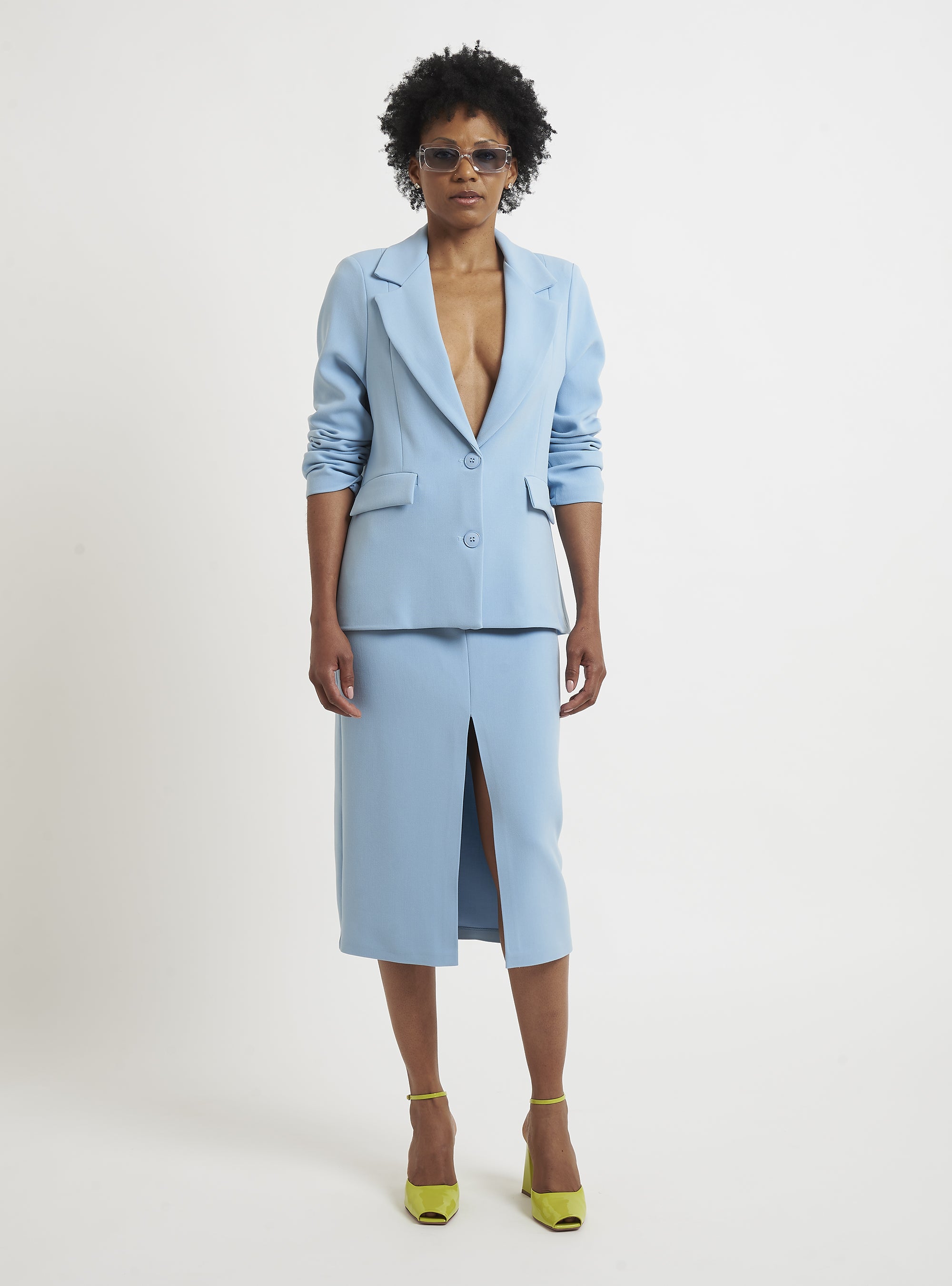 Single-Breasted box blazer